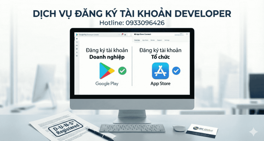 DỊCH VỤ ĐĂNG KÝ TÀI KHOẢN DEVELOPER (CH PLAY & APP STORE)
