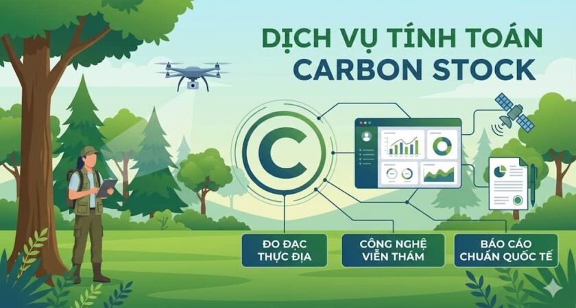 Dịch Vụ Tính Toán Trữ Lượng Carbon (Carbon Stock) – Đo Lường Hấp Thụ Khí Nhà Kính Chính Xác