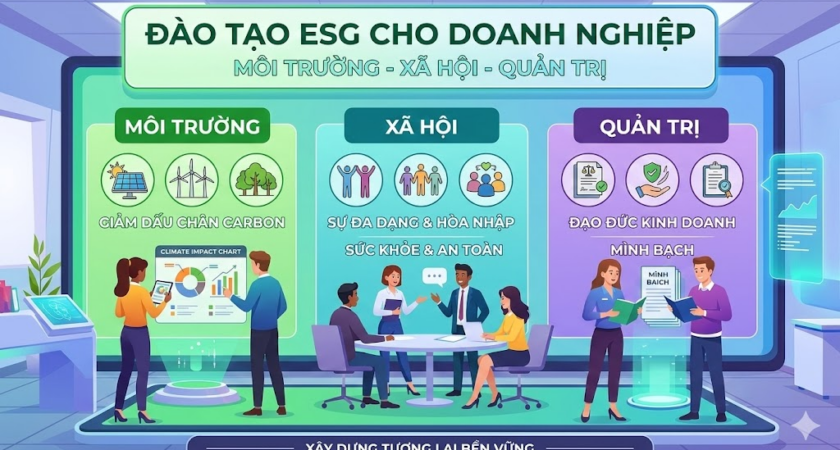 Khóa học ESG là gì? Vì sao doanh nghiệp và nhà quản lý cần học ESG trong kỷ nguyên phát triển bền vững