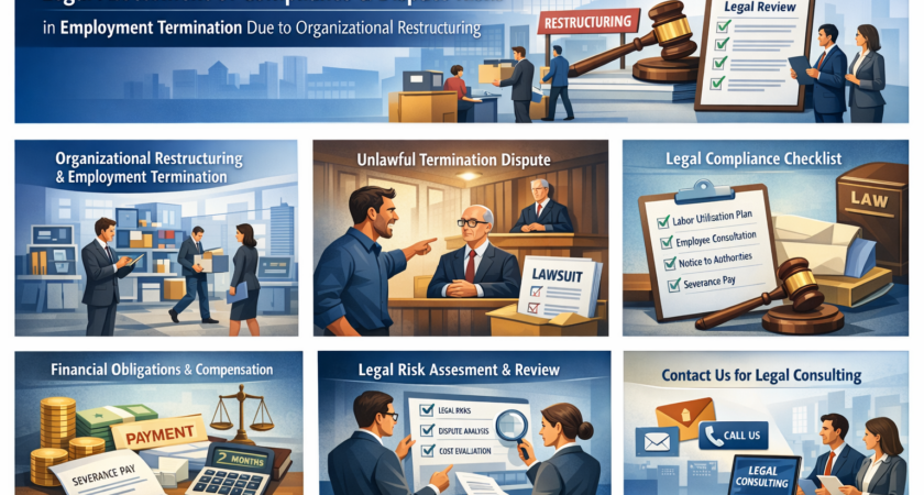 Dịch vụ Đánh giá tính hợp pháp và rủi ro tranh chấp liên quan đến việc chấm dứt hợp đồng lao động do thay đổi cơ cấu tổ chức