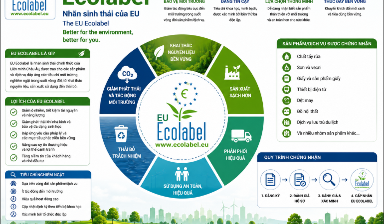 Chứng nhận Ecolabel: “Giấy thông hành” cho sản phẩm bền vững