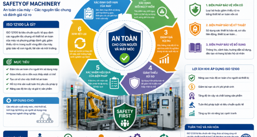 Tối ưu hóa an toàn máy móc từ khâu thiết kế: Hướng dẫn áp dụng ISO 12100:2010