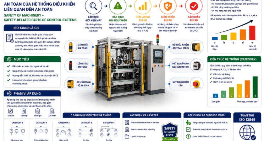 ISO 13849: Xây Dựng “Hệ Miễn Dịch” An Toàn Cho Hệ Thống Điều Khiển Máy Móc