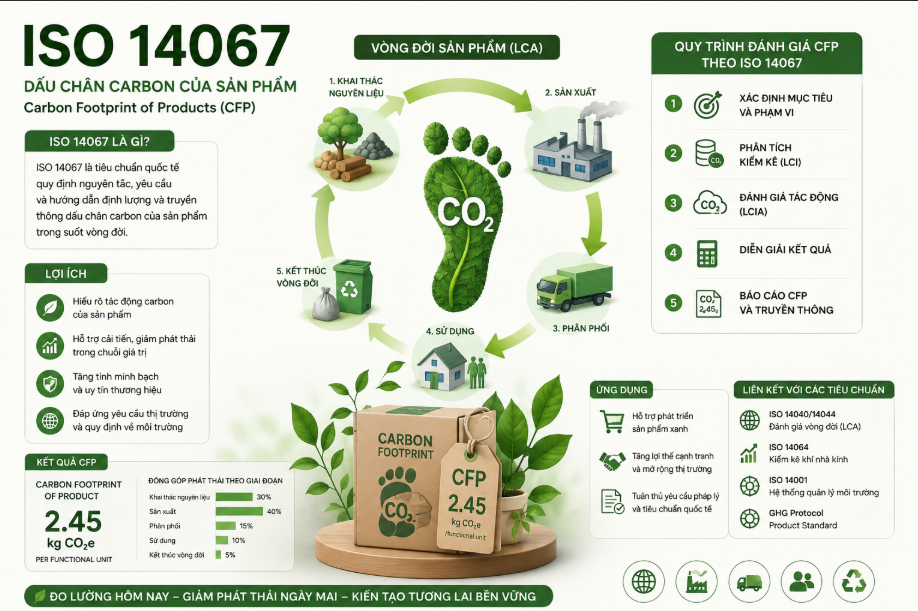 Hướng Dẫn Toàn Diện Về Tiêu Chuẩn ISO 14067: Giải Mã Dấu Chân Carbon Sản Phẩm