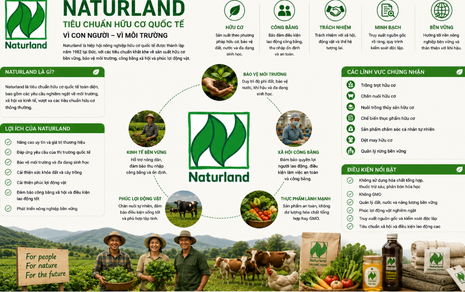 Naturland: Bảo Chứng Vàng Cho Nông Sản Hữu Cơ Tại Thị Trường Tinh Hoa