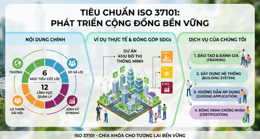 Dịch Vụ Tư Vấn, Đào Tạo Và Chứng Nhận ISO 37101 – Phát Triển Đô Thị Và Cộng Đồng Bền Vững