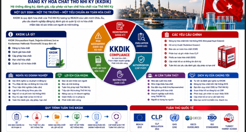 Cảnh Báo Chiến Lược KKDIK (Turkey REACH): Thay Đổi Luật Chơi Năm 2026 – Định Hình Lại Kế Hoạch Đăng Ký Để Giữ Vững Thị Trường Thổ Nhĩ Kỳ