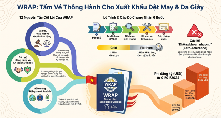 Chứng Nhận WRAP Là Gì? Toàn Cảnh 12 Nguyên Tắc & Quy Trình Đánh Giá Trách Nhiệm Xã Hội