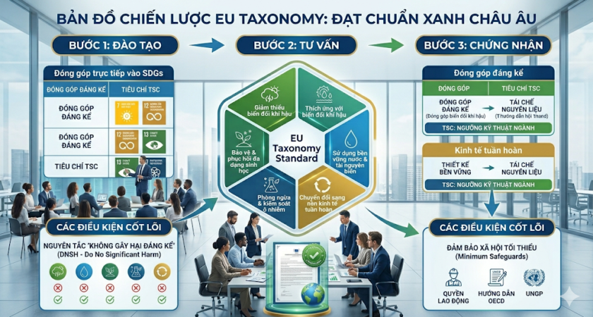 EU Taxonomy: “Chìa Khóa vàng” Để Doanh Nghiệp Việt Tiến Vào Chuỗi Cung Ứng Toàn Cầu