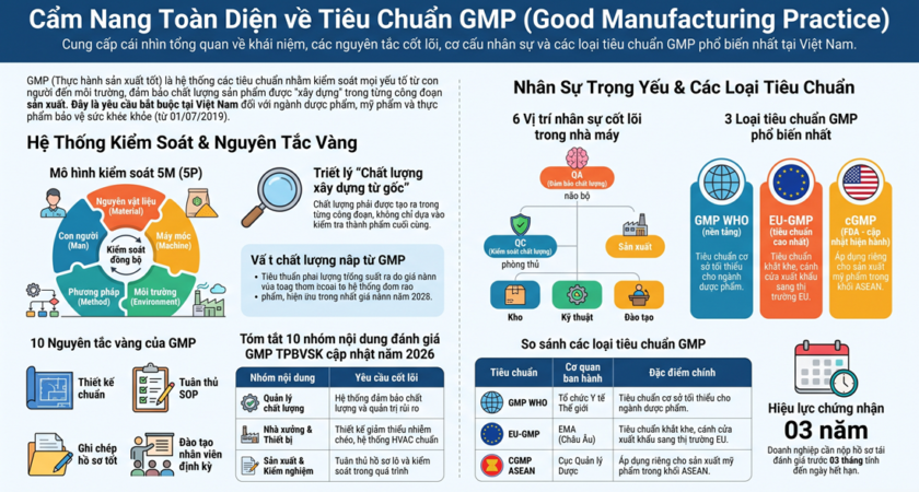 Dịch Vụ Tư Vấn – Đào Tạo – Chứng Nhận GMP Trọn Gói: Lộ Trình Triển Khai Từ A Đến Z