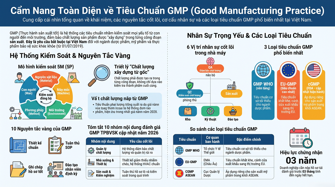Dịch Vụ Tư Vấn – Đào Tạo – Chứng Nhận GMP Trọn Gói: Lộ Trình Triển Khai Từ A Đến Z