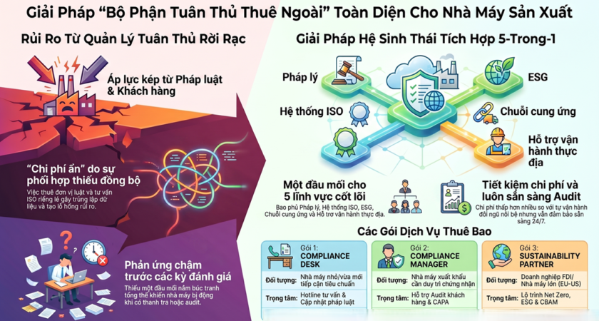 5 Nhóm Rủi Ro Pháp Lý Nhà Máy Thường Gặp Và Cách Phòng Ngừa Với Dịch Vụ Pháp Chế Thuê Ngoài
