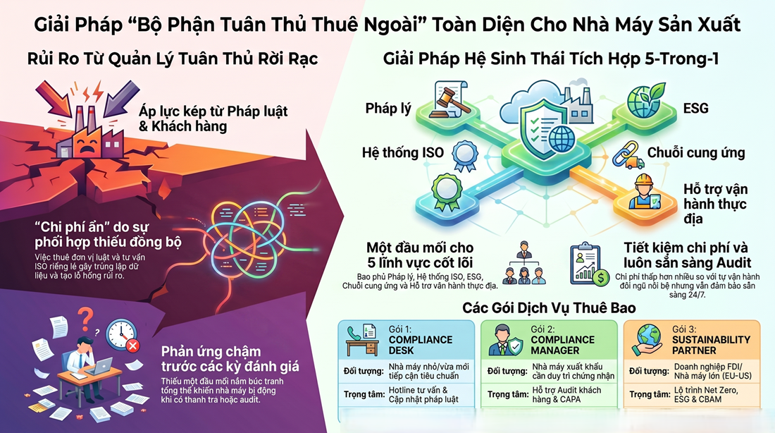 5 Nhóm Rủi Ro Pháp Lý Nhà Máy Thường Gặp Và Cách Phòng Ngừa Với Dịch Vụ Pháp Chế Thuê Ngoài