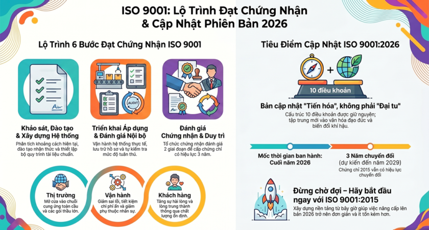 Quy Trình Chứng Nhận ISO 9001 Từ A–Z Và Lợi Ích Thực Tế Cho Doanh Nghiệp