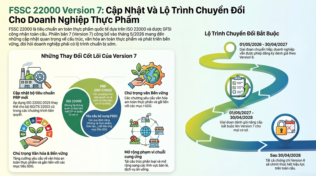 FSSC 22000 Là Gì? Tổng Quan Tiêu Chuẩn Và Dịch Vụ Tư Vấn Chứng Nhận An Toàn Thực Phẩm được công nhận bởi GFSI