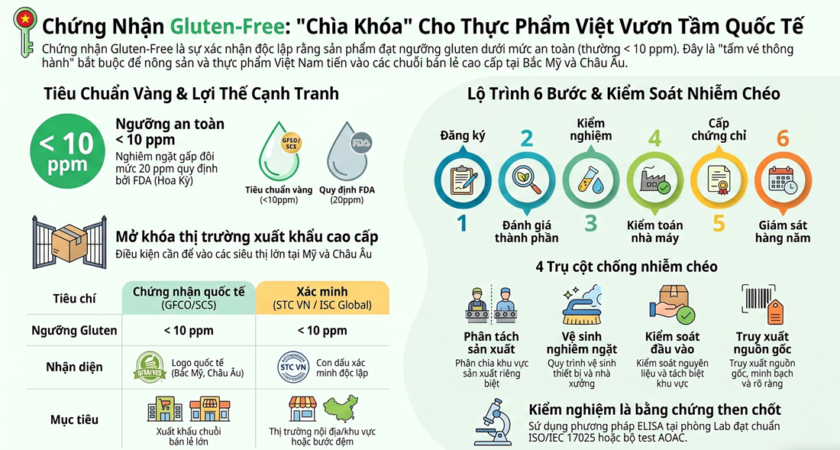 Chứng Nhận Gluten-Free Là Gì? Tổng Quan Tiêu Chuẩn Và Dịch Vụ Tư Vấn Chứng Nhận