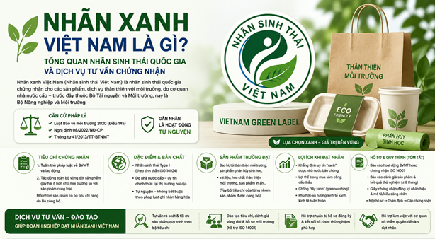 Nhãn Xanh Việt Nam Là Gì? Tổng Quan Nhãn Sinh Thái Quốc Gia Và Dịch Vụ Tư Vấn Chứng Nhận
