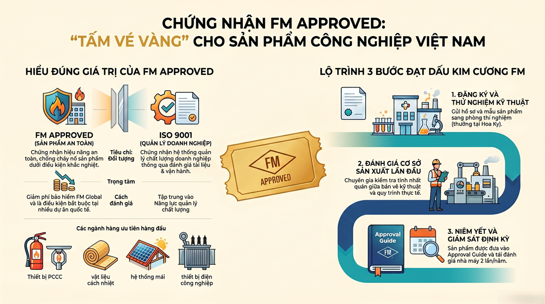 FM Approved Là Gì? Tổng Quan Chứng Nhận Phòng Chống Tổn Thất Tài Sản Và Dịch Vụ Tư Vấn