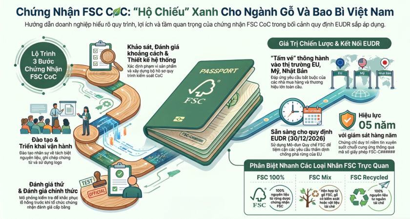 Đào tạo FSC: Khóa học Nhận thức & Chuyên viên Chuỗi hành trình sản phẩm (CoC)