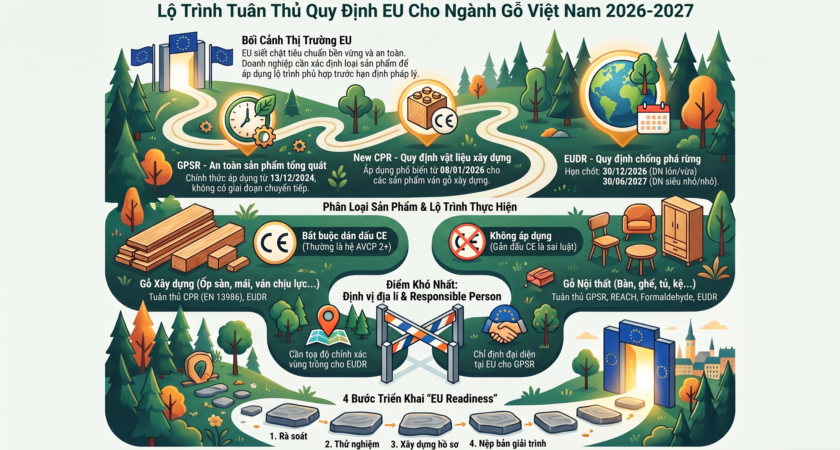 CE Marking Cho Ván Ép Xuất Khẩu EU: Hướng Dẫn Chi Tiết Theo CPR & EN 13986