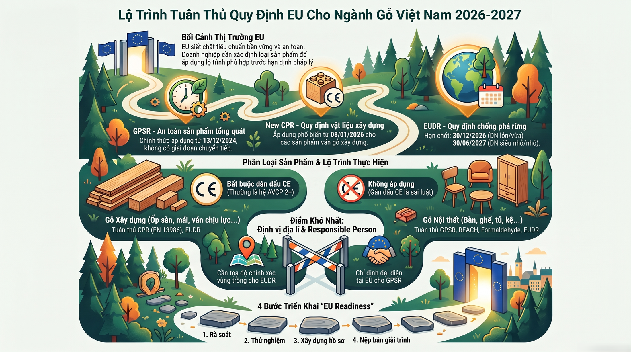 CE Marking Cho Ván Ép Xuất Khẩu EU: Hướng Dẫn Chi Tiết Theo CPR & EN 13986