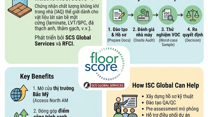 Chứng Nhận FloorScore® Là Gì? Hướng Dẫn Toàn Diện Cho Doanh Nghiệp Sản Xuất Sàn Tại Việt Nam